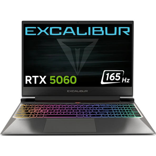Casper Excalibur G880 Series 2 Core 7-240H 24GB 1TB 8GB RTX5060 15.6" W11H Gaming Laptop G880.240H-CF60A-C ürün görseli 1