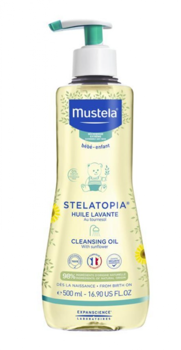 Mustela Stelatopia Bebek Temizleme Yağı 500 ML ürün görseli 1