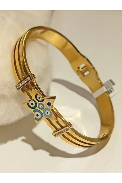 Monalisa Home Gold Renk Lüks Figürlü Gösterişli  Bileklik ürün görseli 1