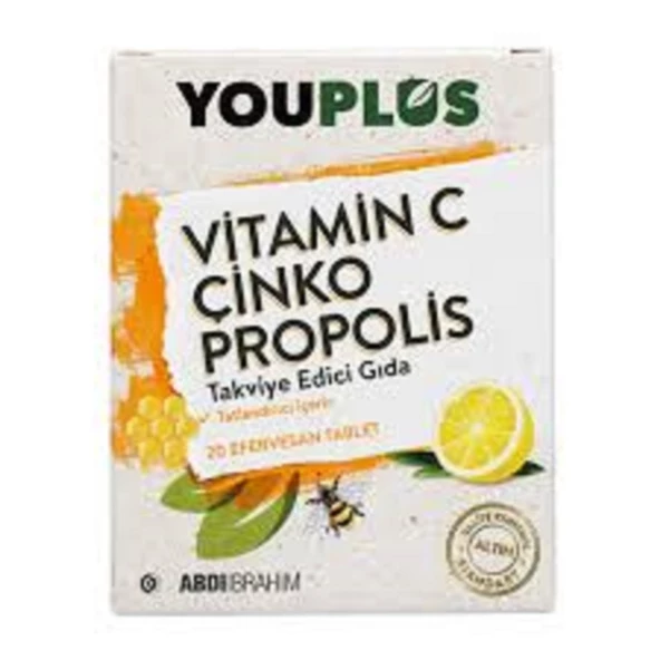 You-Plus Vitamin C Çinko Propolis 20 Efervesan Tablet ürün görseli 1