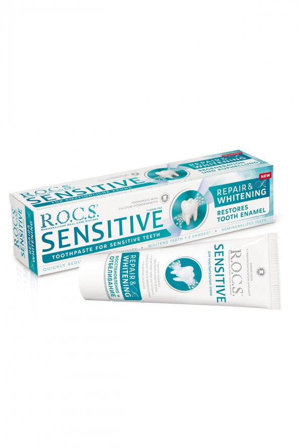 Rocs Sensitive Repair Whitening Beyazlatıcı Diş Macunu 75 ml ürün görseli 1