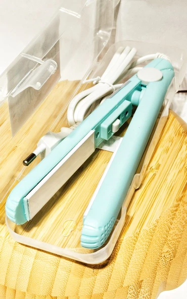 Monalisa Home 17 cm Uzunlukta Mavi Renk Seyahat Boy Düzleştirici ürün görseli 1