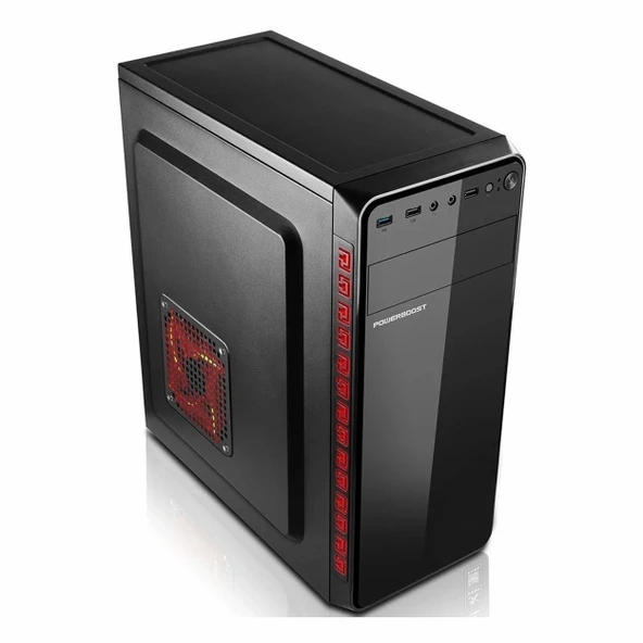 PowerBoost VK-1625 350W USB 3.2 ATX Mid Tower Siyah Kasa ürün görseli 1