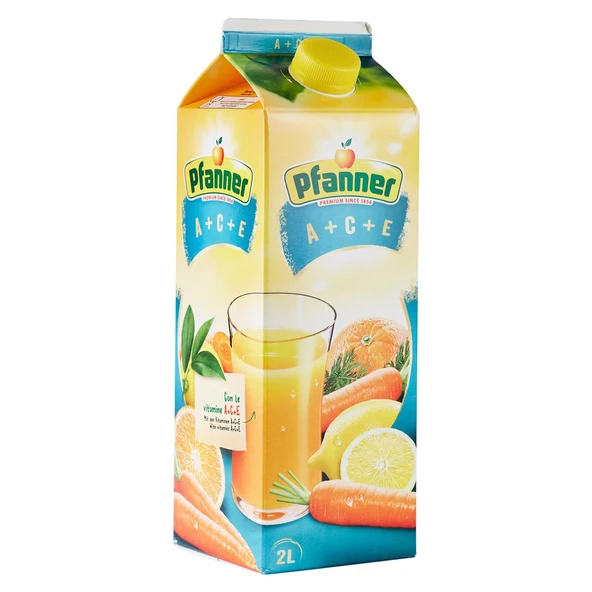 Pfanner 2 lt A+C+E ve B+C+E Meyve Suyu 2 li Paket - Resim 2