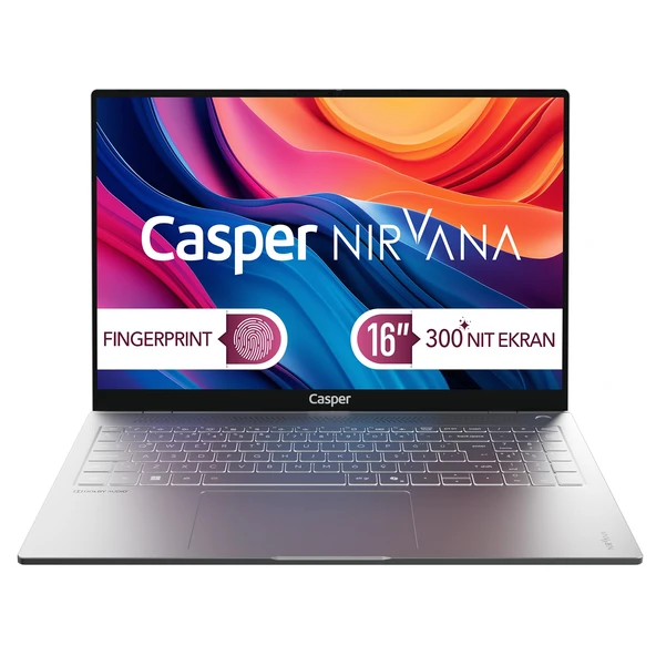 Casper Nirvana S100 300NIT i7-13620H 24GB DDR5 1TB SSD 16" Freedos Laptop S100.1362-CF00X-G-F ürün görseli 1