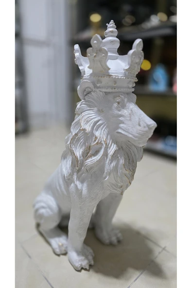 FREFLY Beyaz renk Aslan Kral Biblo 78 cm boy ürün görseli 1