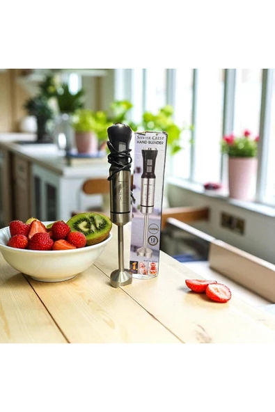 FRELLY Silver Crest Hand Blender Çubuk Blender 1500 w Tek Bıçaklı Çelik Tasarım ürün görseli 1
