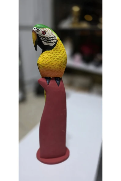 FREFLY Store den çok Canlı renkli 40 cm boy Papağan - Resim 5