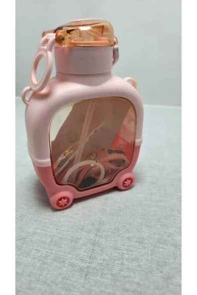 FREFLY Motivasyonel Ayıcık Su Matarası Çocuk Suluk 1000 Ml Sticker ürün görseli 1