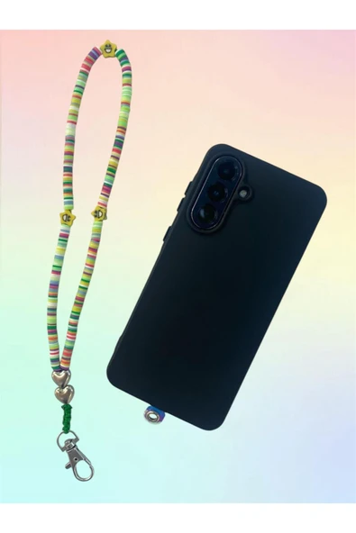 Tüm Kılıflara Uyumlu Yeşil Kalpli El Telefon Askısı ürün görseli 1