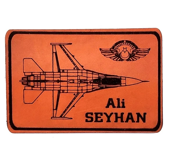 F16 Figting Falcon Deri Tulum İsimliği ürün görseli 1