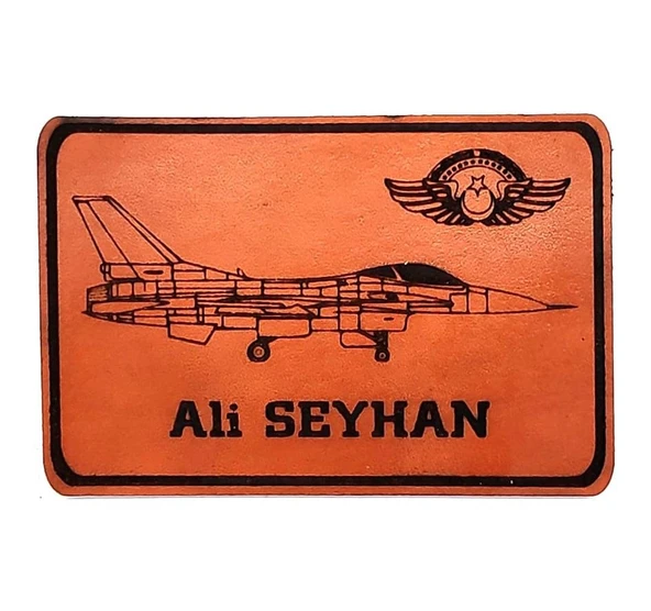 F16 Figting Falcon Deri Tulum İsimliği ürün görseli 1