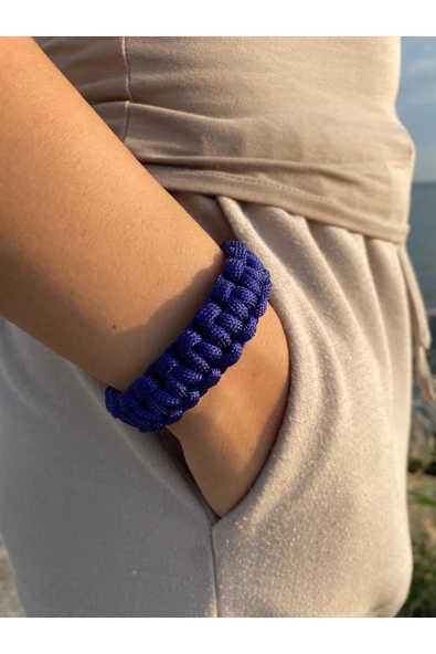 Paracord Bileklik 16 CM Lacivert ürün görseli 1