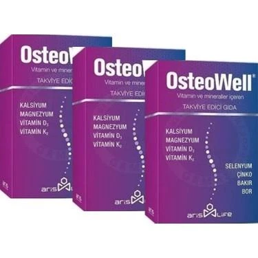 Aris Life Osteowell 30 Tablet 3'Lü PAKET (SKT:11/2028) ürün görseli 1