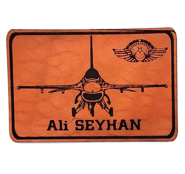 F16 Figting Falcon Deri Tulum İsimliği ürün görseli 1