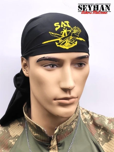 SAT Komandosu Siyah Bandana - Resim 2