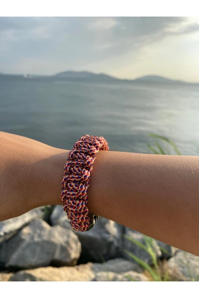 Paracord Bileklik 16 CM Renkli - Resim 2