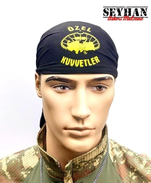 Özel Kuvvetler Siyah Bandana ürün görseli 1