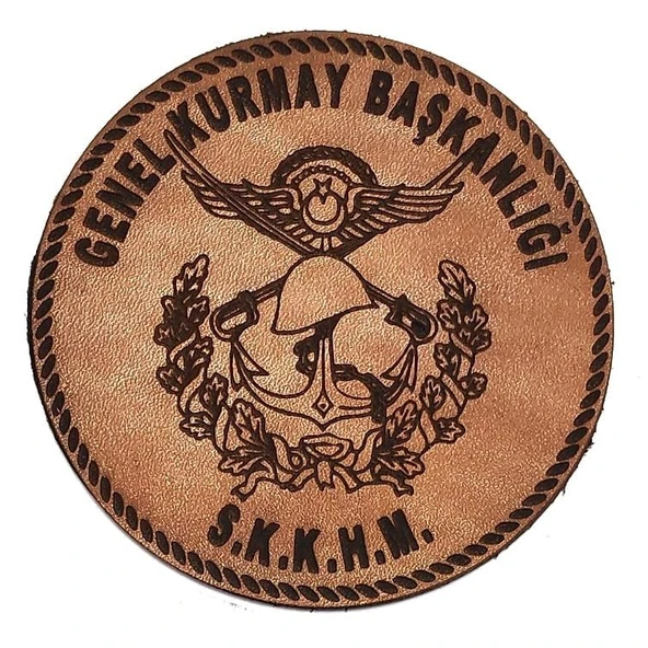Genel Kurmay Başkanlığı Deri PEÇ - Arma - Askeri Patch ürün görseli 1