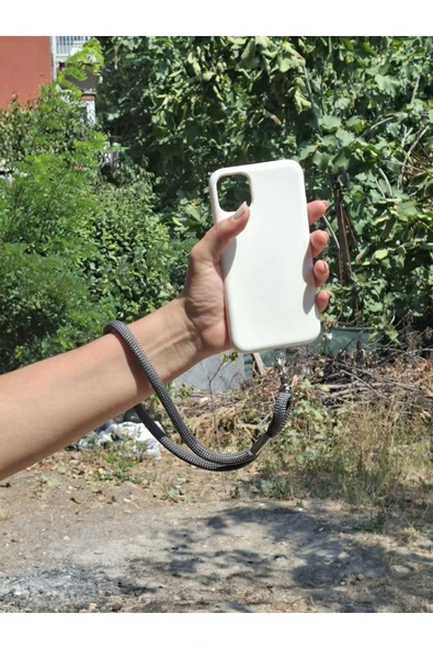 TÜM KILIFLARA UYUMLU ANTRASİT TELEFON EL ASKISI ürün görseli 1