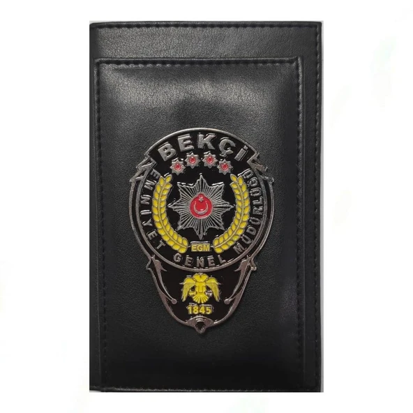 BEKÇİ Kalemlikli Not Defteri Cüzdan (Metal Rozet) ürün görseli 1