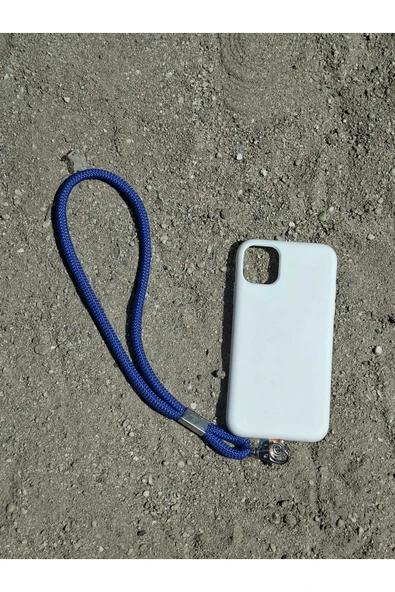 TÜM KILIFLARA UYUMLU MAVİ TELEFON EL ASKISI ürün görseli 1