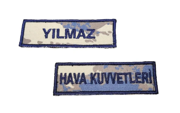 Hava Kuvvetleri 2019 Kamuflaj İsimlik ve Hava Kuvvetleri Yazısı ürün görseli 1