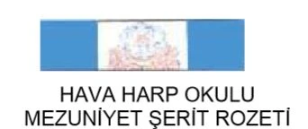 Harp Okulu Mezuniyet Şerit Rozeti (Hava Kuvvetleri) ürün görseli 1