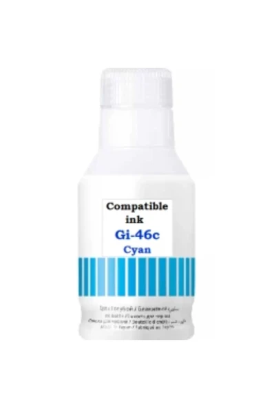 Lazer Ofis Malzemeleri Canon Gi-46 Mavi Muadil Mürekkep 135 Ml. ürün görseli 1
