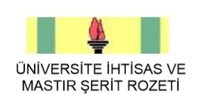 Üniversite İhtisas ve Mastır Şerit Rozeti ürün görseli 1