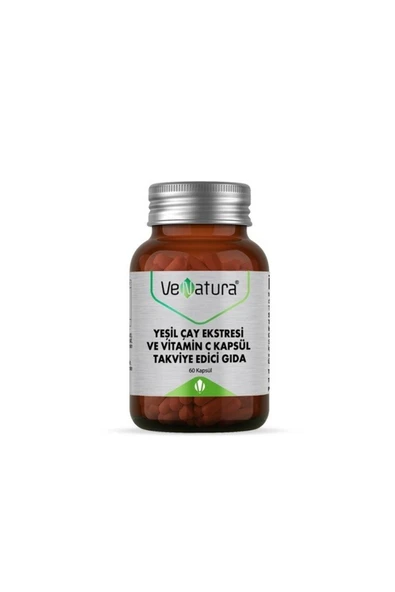 VeNatura  Yeşil Çay Ekstresi Ve Vitamin C 60 Kapsül ürün görseli 1