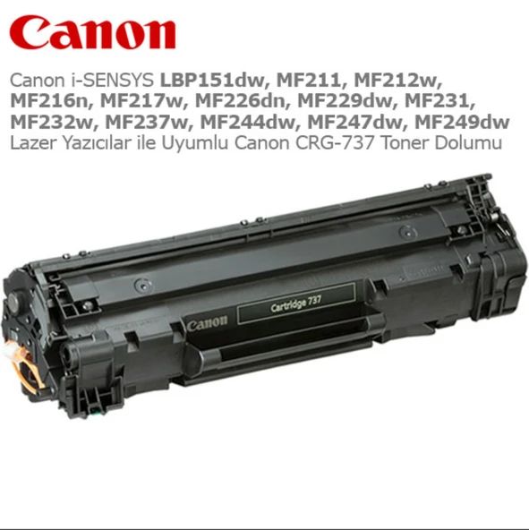 Canon CRG-737 Siyah Toner - Resim 5
