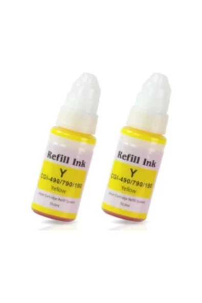 Lazer Ofis Malzemeleri Canon GI490 Sarı Muadil Mürekkep 70 Ml. ürün görseli 1