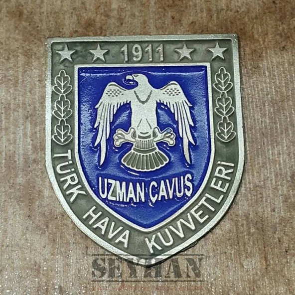 Hava Kuvvetleri Uzman Çavuş Metal Cüzdan Rozeti ürün görseli 1