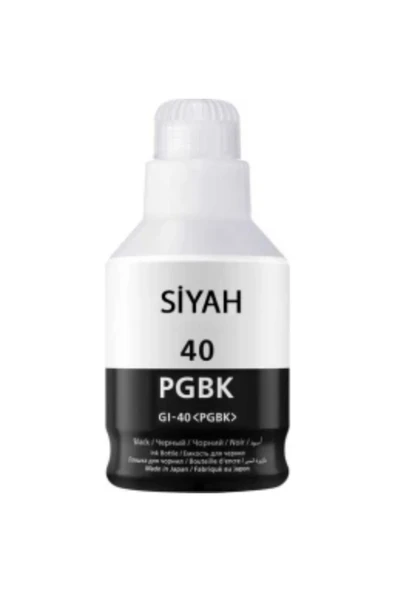 Lazer Ofis Malzemeleri Canon Gi-40 Siyah Orjinal Mürekkep 135 Ml. 6k ürün görseli 1