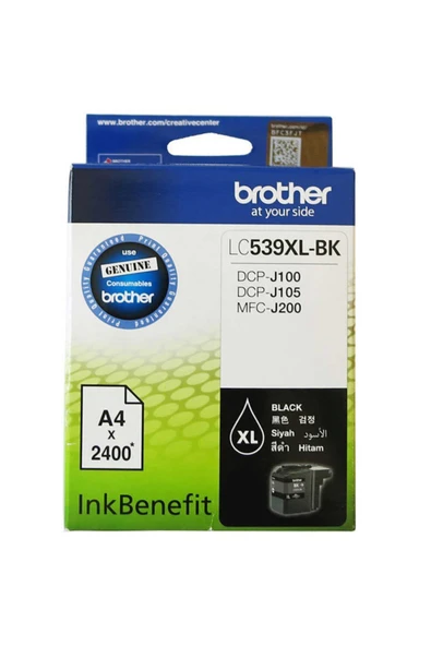 Lazer Ofis Malzemeleri Brother LC539XL Siyah Orjinal Kartuş 2,4k ürün görseli 1