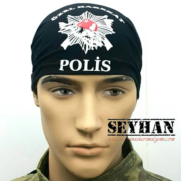 Polis Özel Harekat Bandana (Siyah) ürün görseli 1
