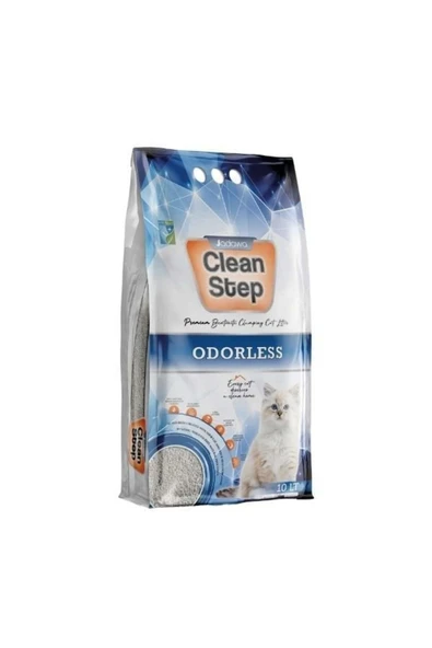 Clean Step Odorless Aktif Karbonlu Kokusuz İnce Taneli Topaklanan Bentonit Kedi Kumu 10 Lt ürün görseli 1