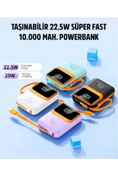 TAŞINABİLİR 22,5W SÜPER FAST 10.000 MAH POWERBANK ürün görseli 1
