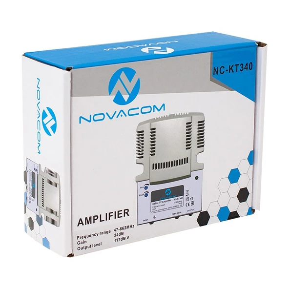 Novacom NC-KT340 47-862 Mhz 34 dB Kablo TV Amplifier Hat Yükseltici ürün görseli 1