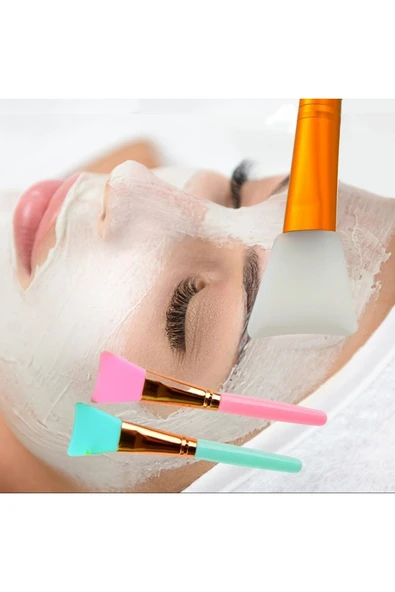 Silikon Maske & Krem Sürme Spatulası 1 Adet Karışık Renk ürün görseli 1
