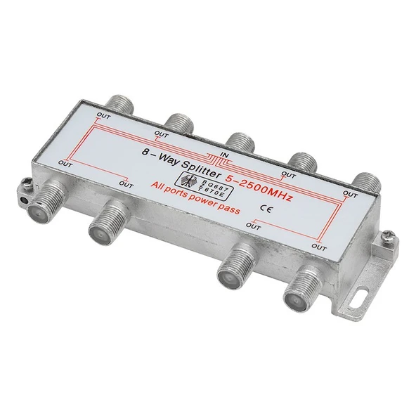 Mag 1/8 Uydu Dağıtıcısı 5-2500 Mhz Splitter ürün görseli 1
