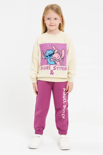 Stitch Kız Çocuk Eşofman Takım - Resim 7