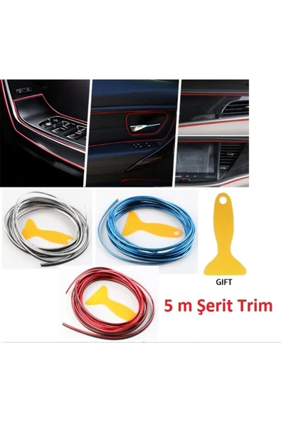 Araba Dekorasyon 5 Metre Şerit Trim ürün görseli 1
