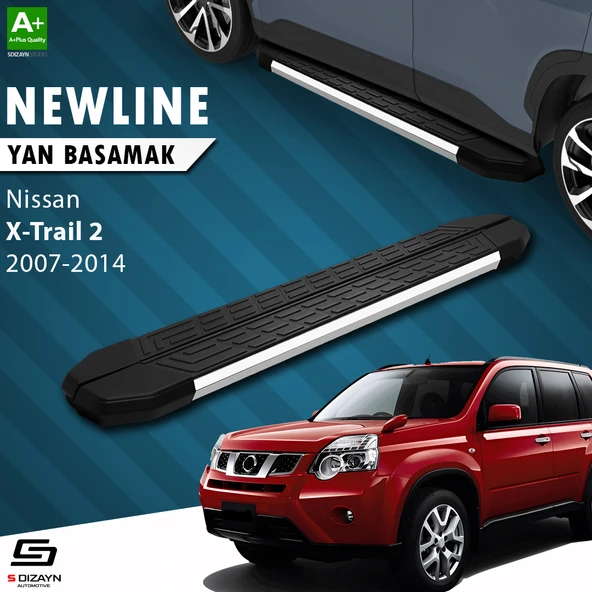 S-Dizayn Nissan X-Trail T31 NewLine Krom Yan Basamak 173 Cm 2007-2014 A+ Kalite ürün görseli 1