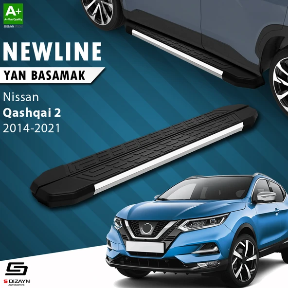 S-Dizayn Nissan Qashqai 2 NewLine Krom Yan Basamak 173 Cm 2014-2021 A+ Kalite ürün görseli 1