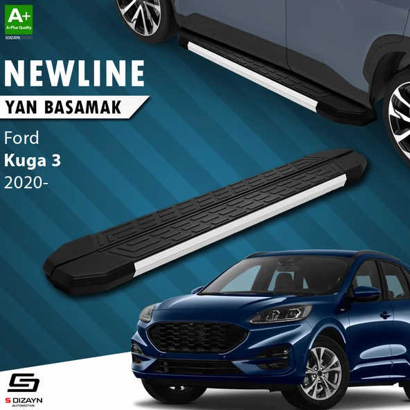 S-Dizayn Ford Kuga 3 NewLine Aluminyum Yan Basamak 183 Cm 2020 Üzeri A+ Kalite ürün görseli 1