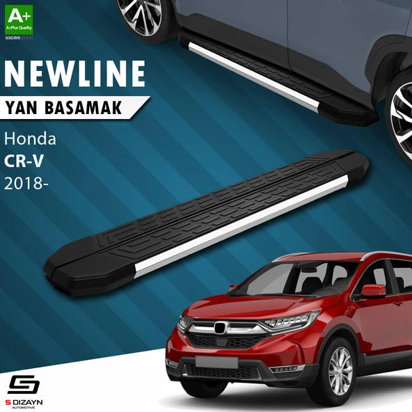 S-Dizayn Honda CR-V 5 NewLine Krom Yan Basamak 173 Cm 2018-2022 A+ Kalite ürün görseli 1
