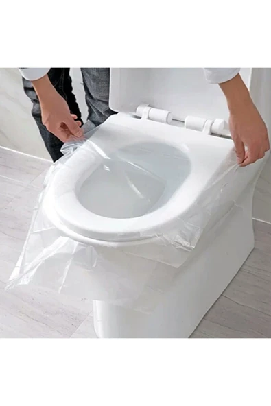 1 Adet/paket Taşınabilir Tek Kullanımlık Tuvalet Koltuğu Su Geçirmez Tuvalet Klozet Kapağı Kamp ürün görseli 1