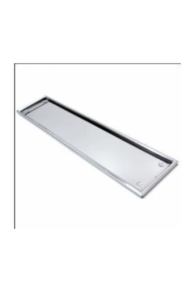Paslanmaz Metal Plaka Altlığı Krom Plakalık 2 Adet ürün görseli 1